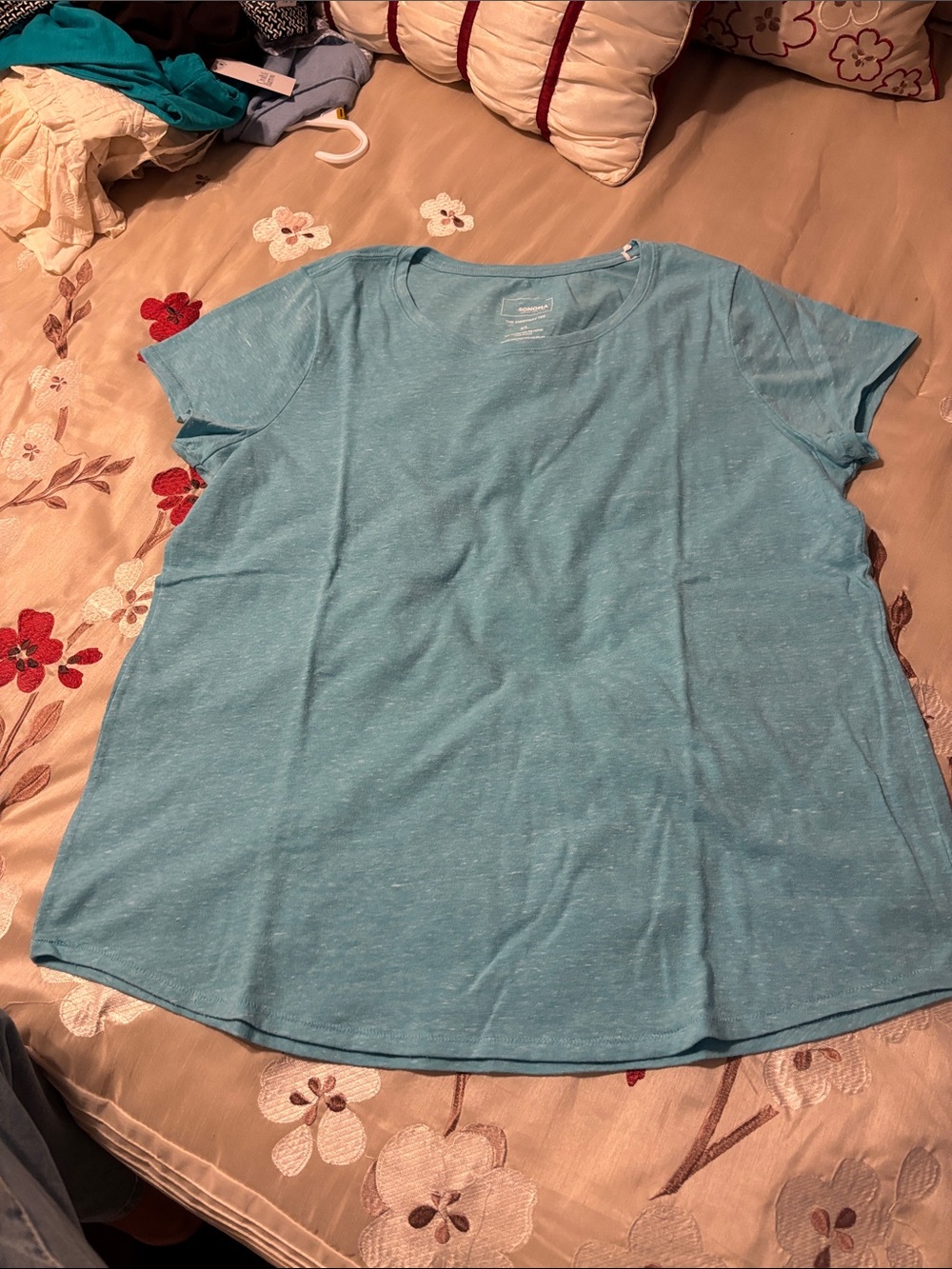 Sonoma Short-Sleeve Tee in Light Aqua